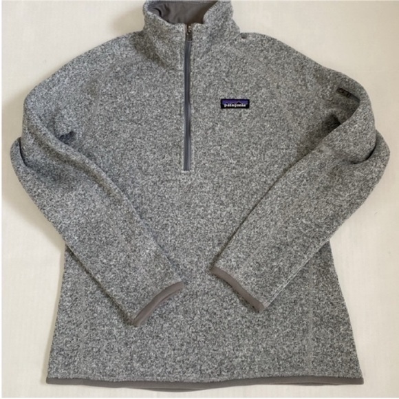 Patagonia Better Sweater 1/4 Zip Pullover Top Grey size Small - Picture 4 of 14